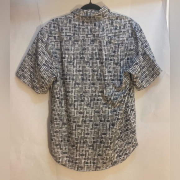 Tommy Bahama Men’s Coconut Point Pebble Tiles Fog Grey Button Shirt Size Small - Picture 4 of 11
